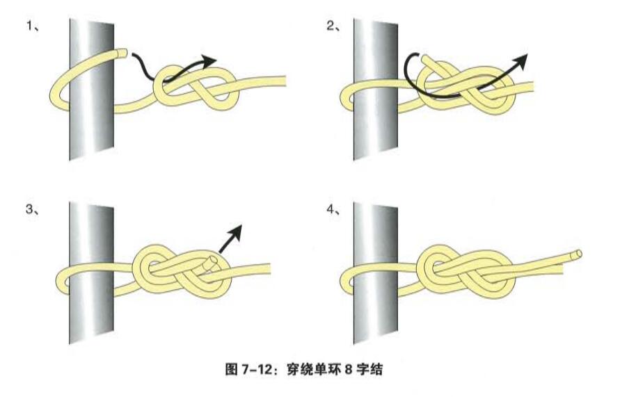 穿繞單環(huán)8字結(jié) 穿繞單環(huán)8字結(jié)